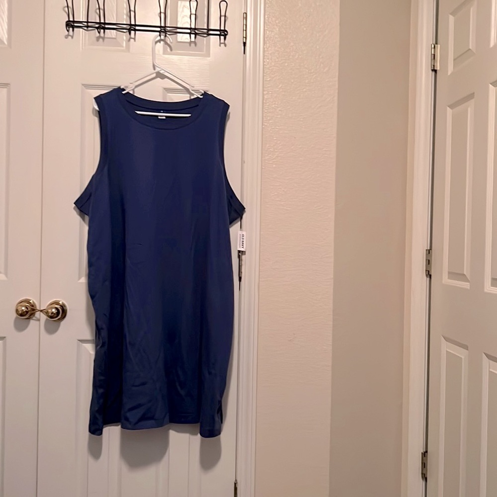 Brand new with tags! Blue, cotton dress, 4X from Old Navy.
